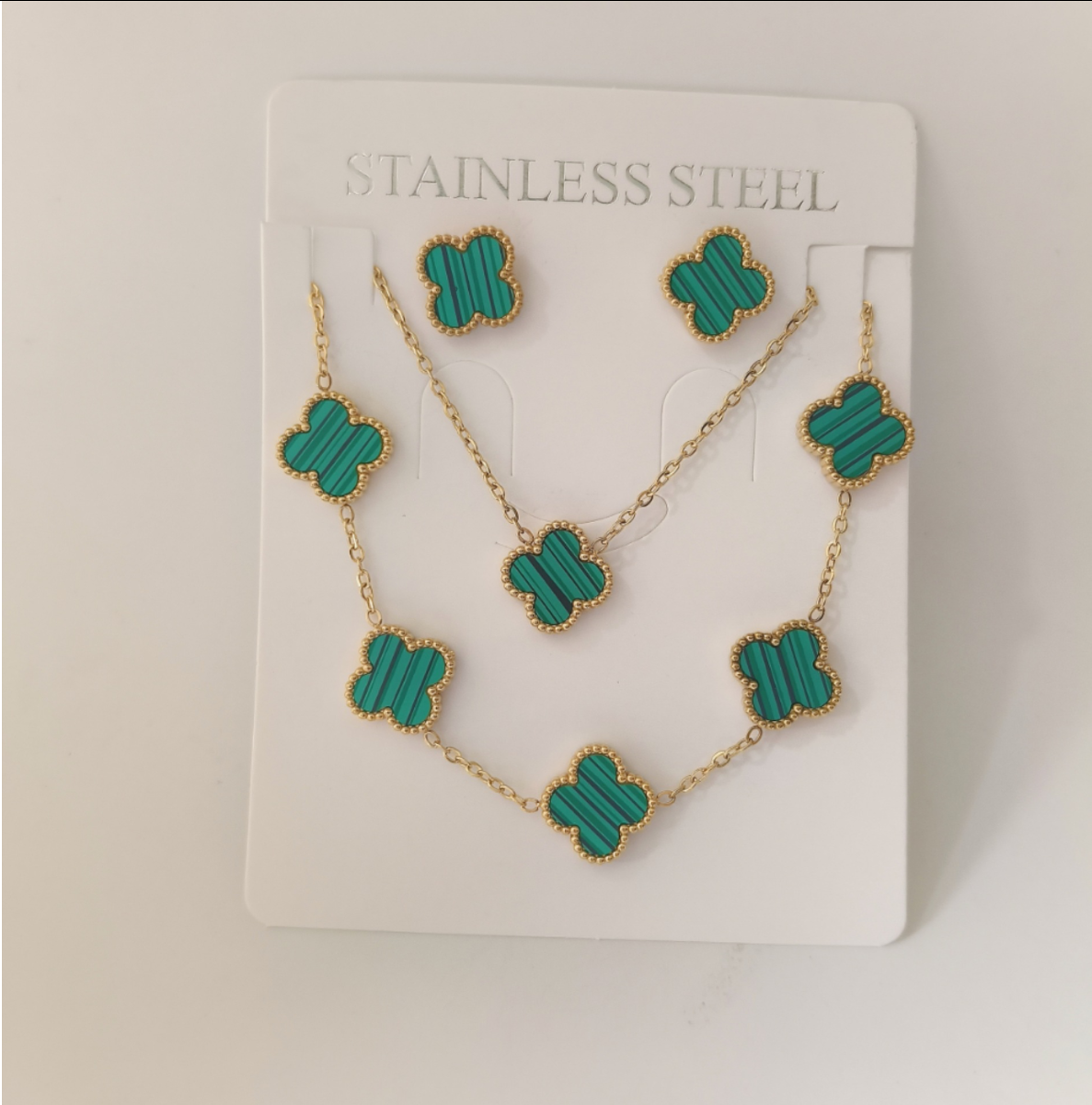 CleefLux™ 3 in 1 Special Bundle- Clover set jewelry ( 4 Leaf)