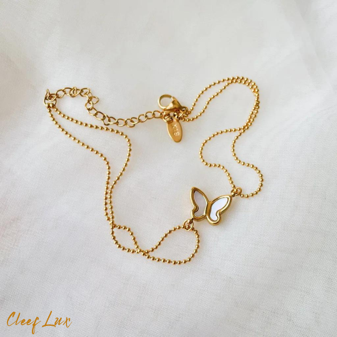 CleefLux™ Butterfly Double Layer Anklet
