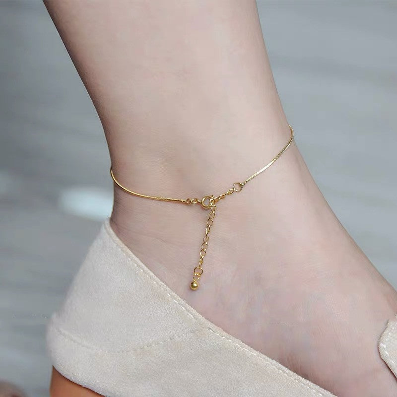 CleefLux™ Simple Plain Anklet