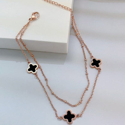 CleefLux™ Clover Double Layer Anklet