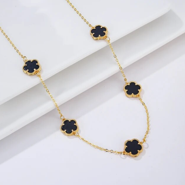 CleefLux™  Patch Clover Necklace (5 Leaf)