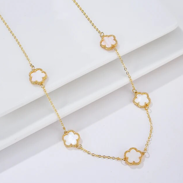 CleefLux™  Patch Clover Necklace (5 Leaf)