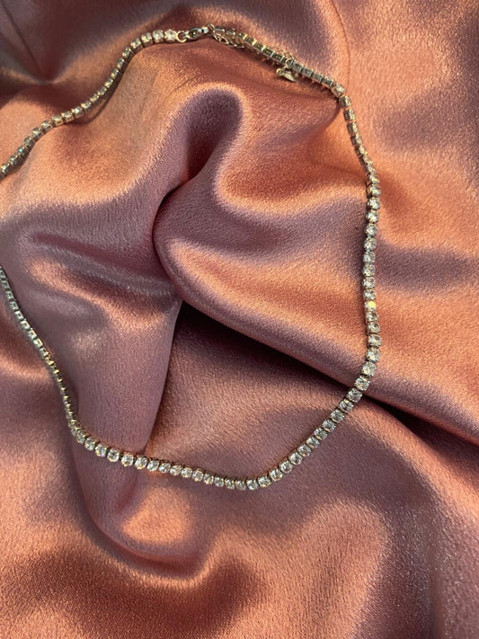 cubic tennis necklace