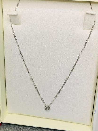 CleefLux™ Single Diamond Pendant (Gold/Silver)