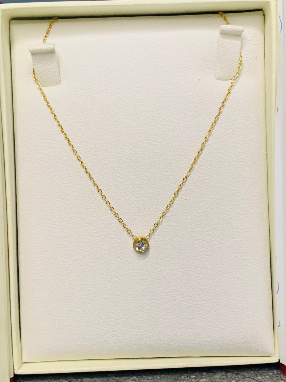 CleefLux™ Single Diamond Pendant (Gold/Silver)