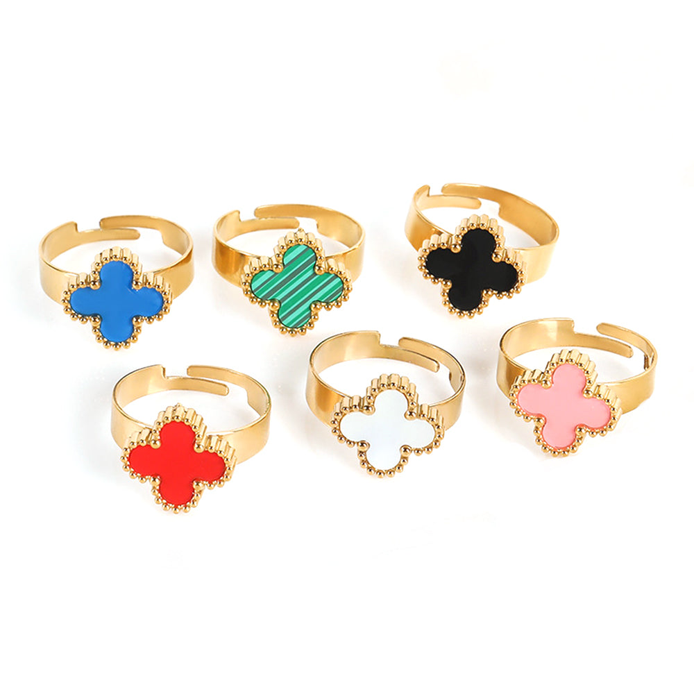 CleefLux™  Viral Adjustable Clover Ring (4 Leaf)