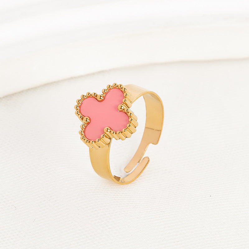 CleefLux™  Viral Adjustable Clover Ring (4 Leaf)