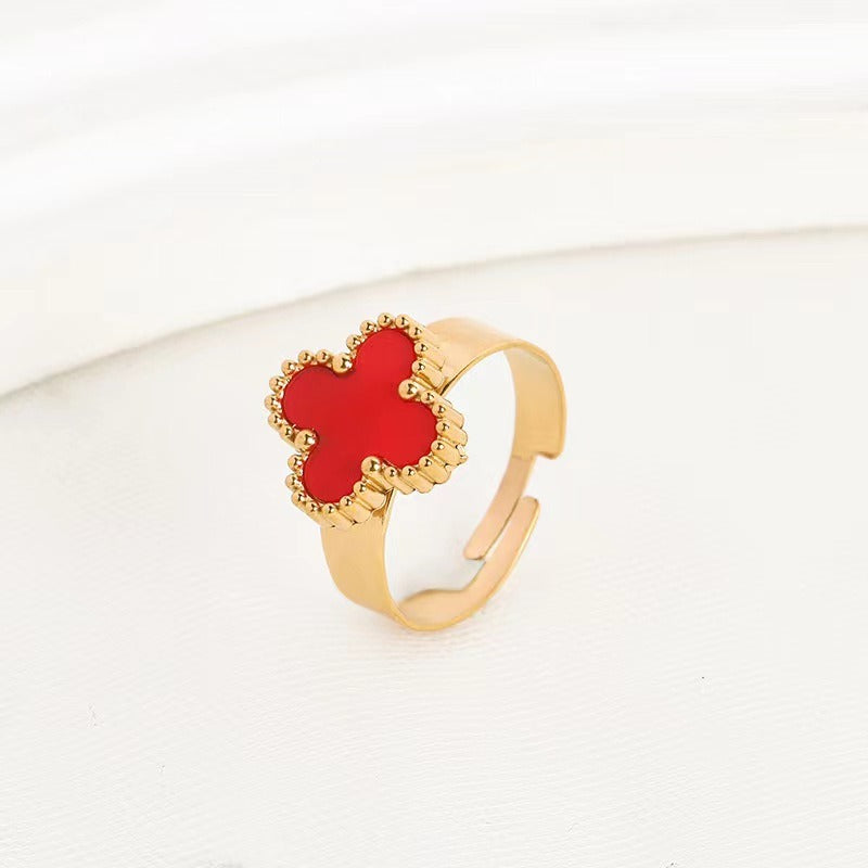 CleefLux™  Viral Adjustable Clover Ring (4 Leaf)