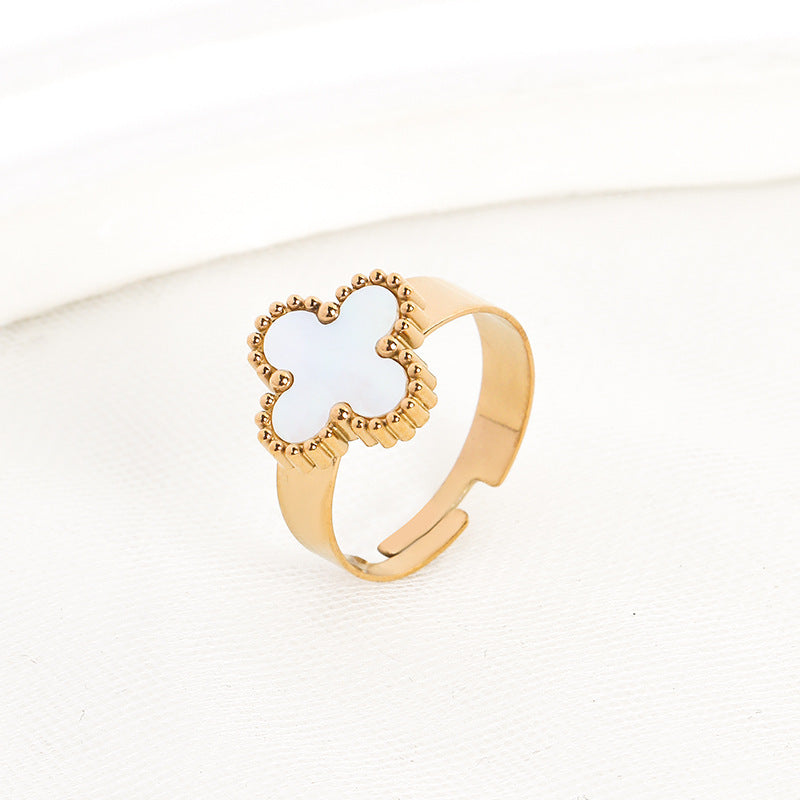 CleefLux™  Viral Adjustable Clover Ring (4 Leaf)