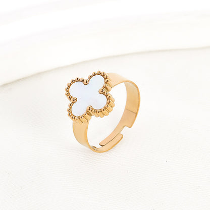 CleefLux™  Viral Adjustable Clover Ring (4 Leaf)