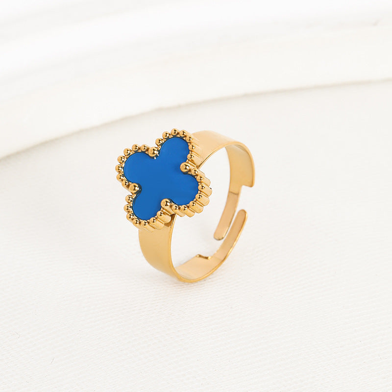 CleefLux™  Viral Adjustable Clover Ring (4 Leaf)