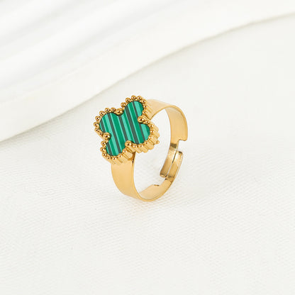 CleefLux™  Viral Adjustable Clover Ring (4 Leaf)