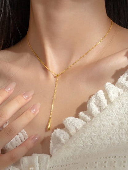 Water Drop Tassel Necklace